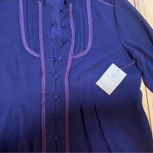 New with tag purple Coldwater Creek top blouse
